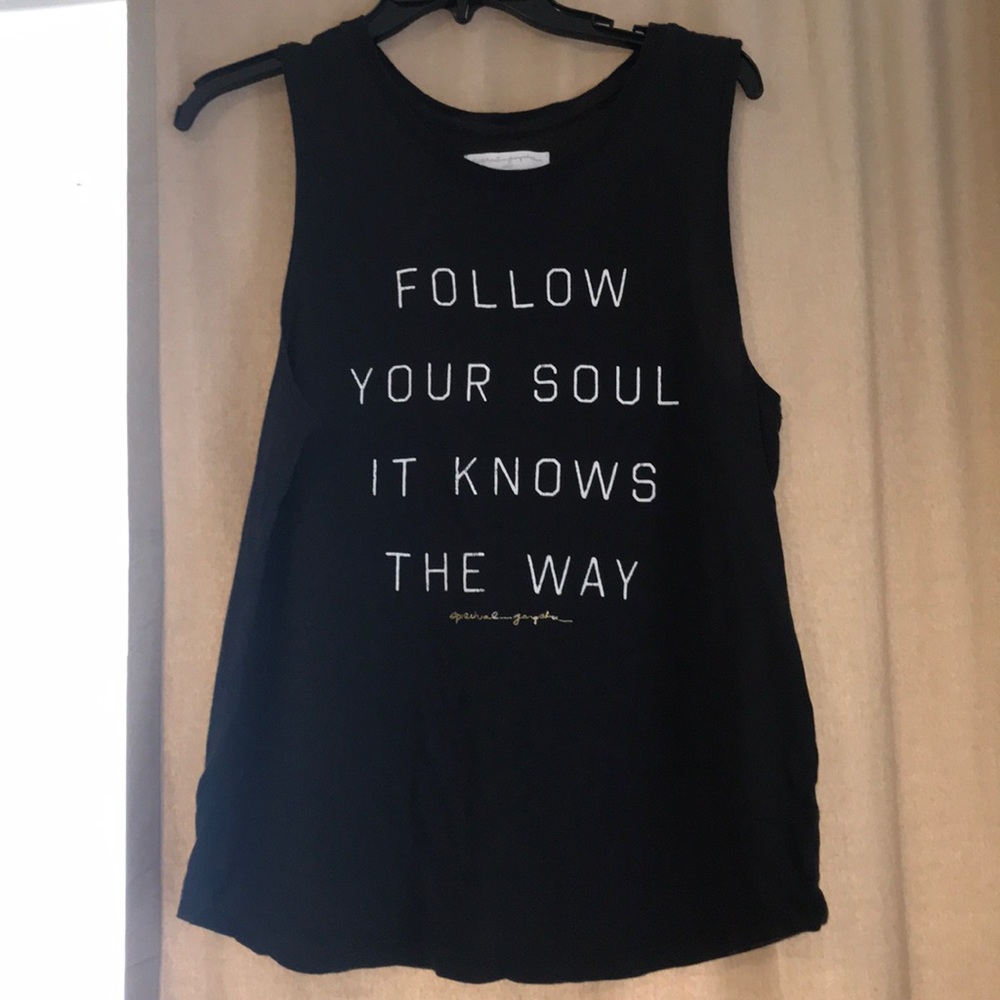 Spiritual Gangster tank in black, size large.